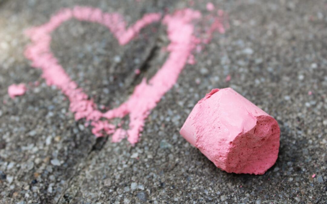 Letting my heart lead Photo by Andrea Kartali: https://www.pexels.com/photo/close-up-of-pink-chalk-and-heart-painting-on-pavement-18124118/